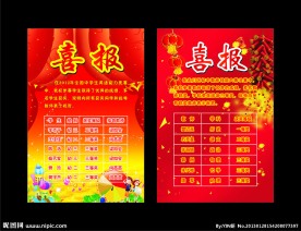 喜报 展板 喜庆