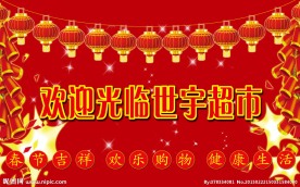 世宇超市春节广告图