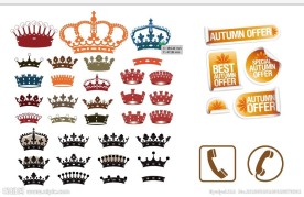 电话图标 皇冠图标