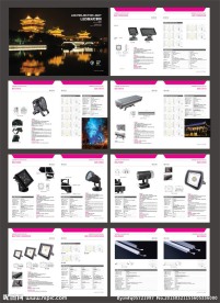 LED照明画册矢量图