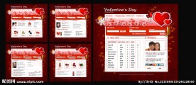 英文情人节网页设计