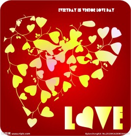 红色情人节背景图