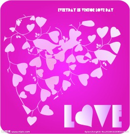 粉色情人节背景图