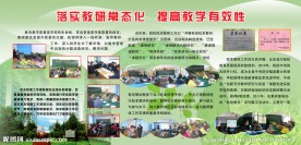 学校展板 教研常态化