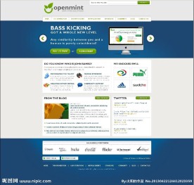 英文网站模板psd