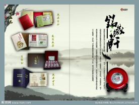 杂志中国风广告