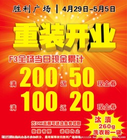 胜利广场开业海报