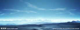 宽幅山川风景