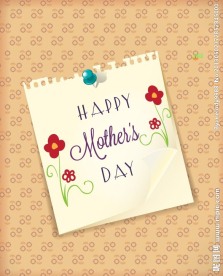 母亲节贺卡 鲜花背景