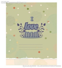 母亲节贺卡 海报