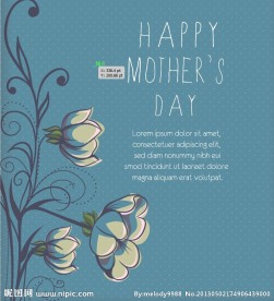 母亲节贺卡 海报