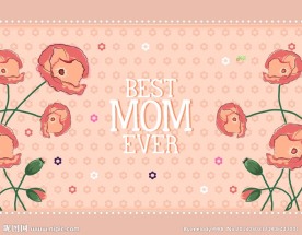 母亲节贺卡 海报