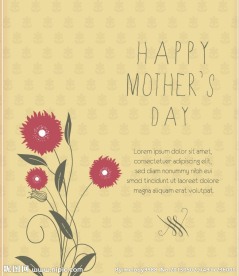 母亲节贺卡 海报