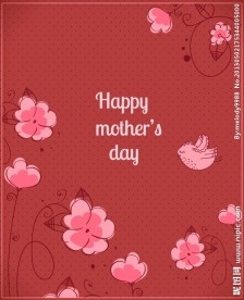 母亲节贺卡 海报