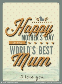 母亲节贺卡 海报