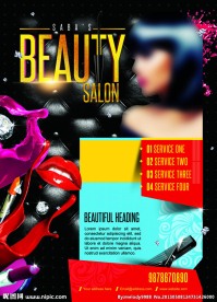 时尚美容美发海报