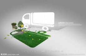 环保汽车 绿色卡车