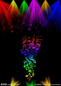 灯光音乐舞台背景