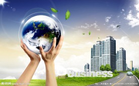 手托地球环保海报设计