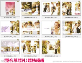 薰衣草婚礼 婚纱模板