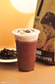 核桃黑米冻奶茶