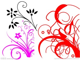 边角花纹装饰笔刷