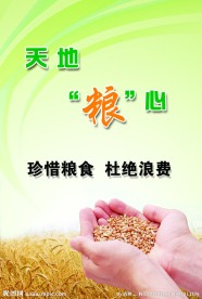 节约粮食杜绝浪费海报