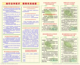 医院 合作医疗展板