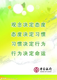 中国银行展板