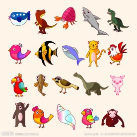 卡通动物图标