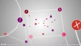字母连线婚庆晚会演出舞台背景视频