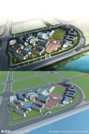学校鸟瞰图