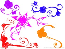 边角花纹装饰笔刷