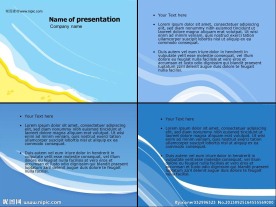 卡通背景PPT模板