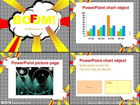 卡通背景PPT模板