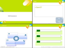 卡通背景PPT模板