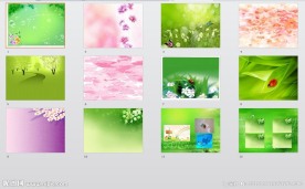 清新实用PPT背景图