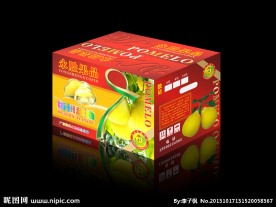 水果包装 CDR分层图 预览图为效果图