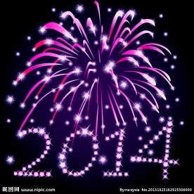 2014年新年烟花背景