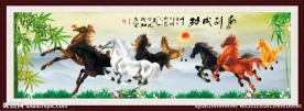 八骏图 马到成功