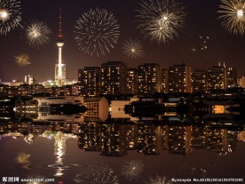 城市圣诞夜景