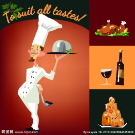 餐厅菜单模板矢量素材