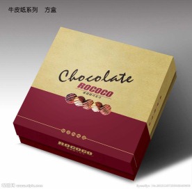 巧克力包装设计展开图