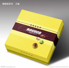 巧克力包装设计展开图