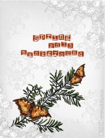 树枝蝴蝶 花纹花朵