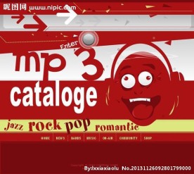 欧美音乐网站模板