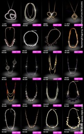 项链大气立体黑色背景