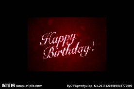 生日背景视频素材