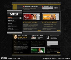MP3音乐网站模板