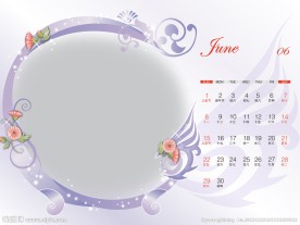 2014年日历6月